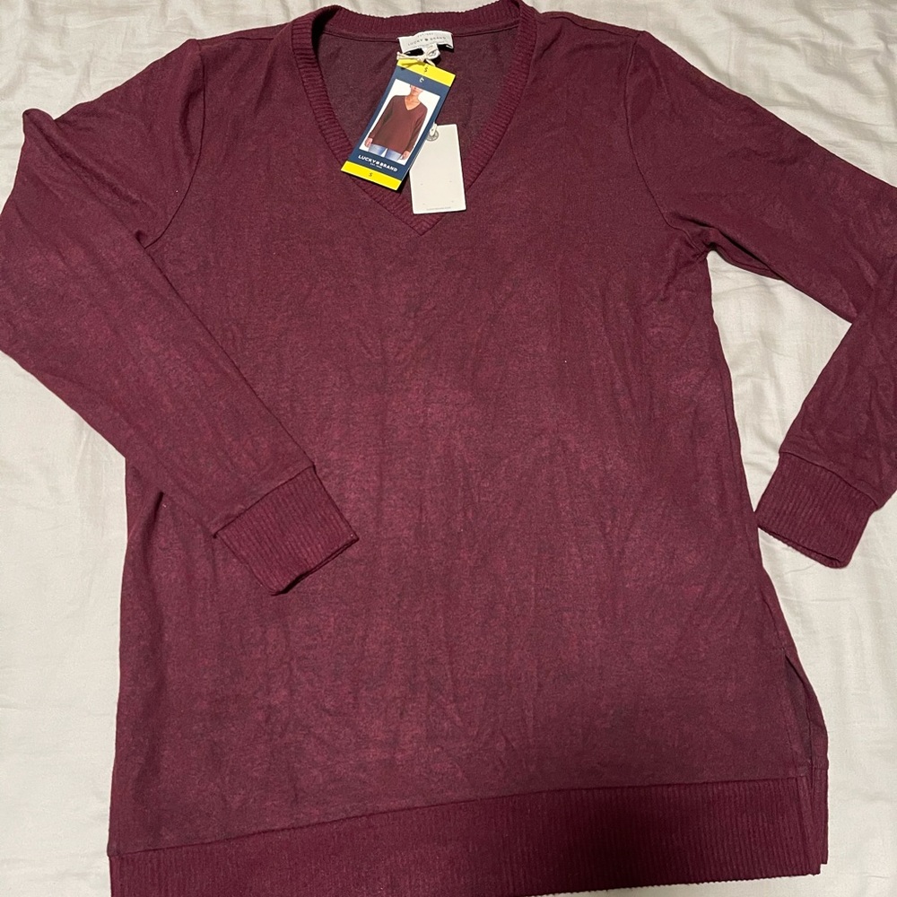 Lucky Brand V-Neck Pullover sweater S